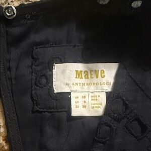 Maeve by Anthropologie Black Top